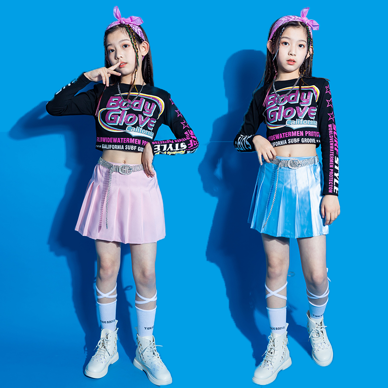 韩舞kpop舞蹈服啦啦队服装女团打歌服blackpink演出服gidle舞台装_虎窝淘