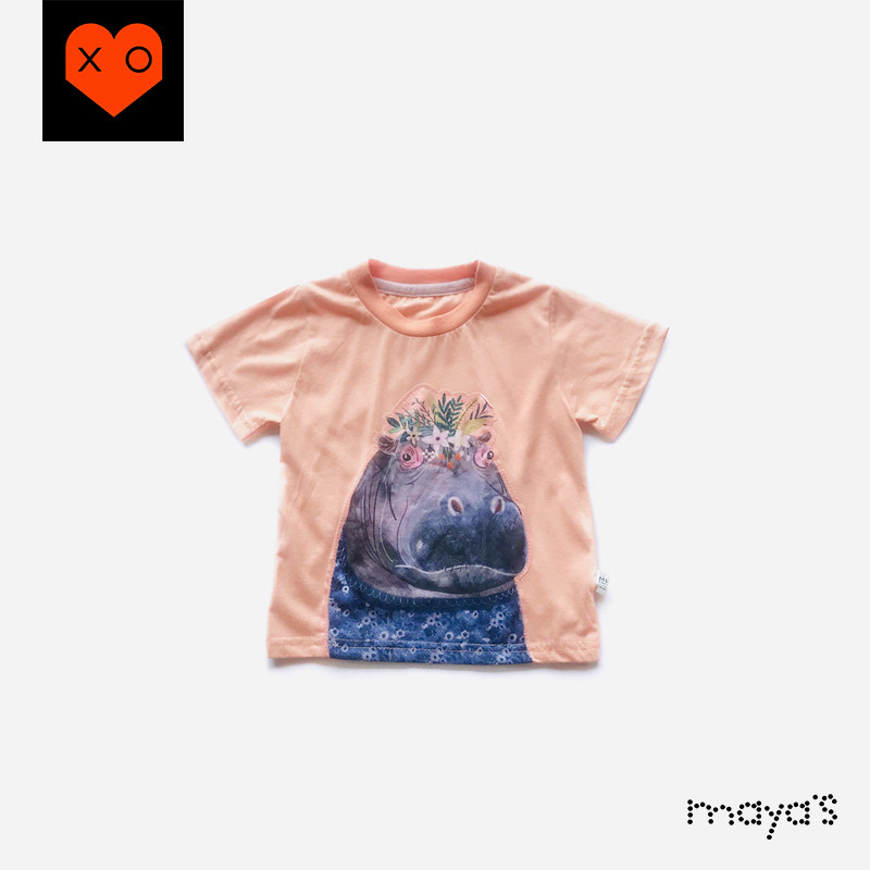 mayas童装男童女童纯棉短袖tx0010 mayas亲子装/亲子时装