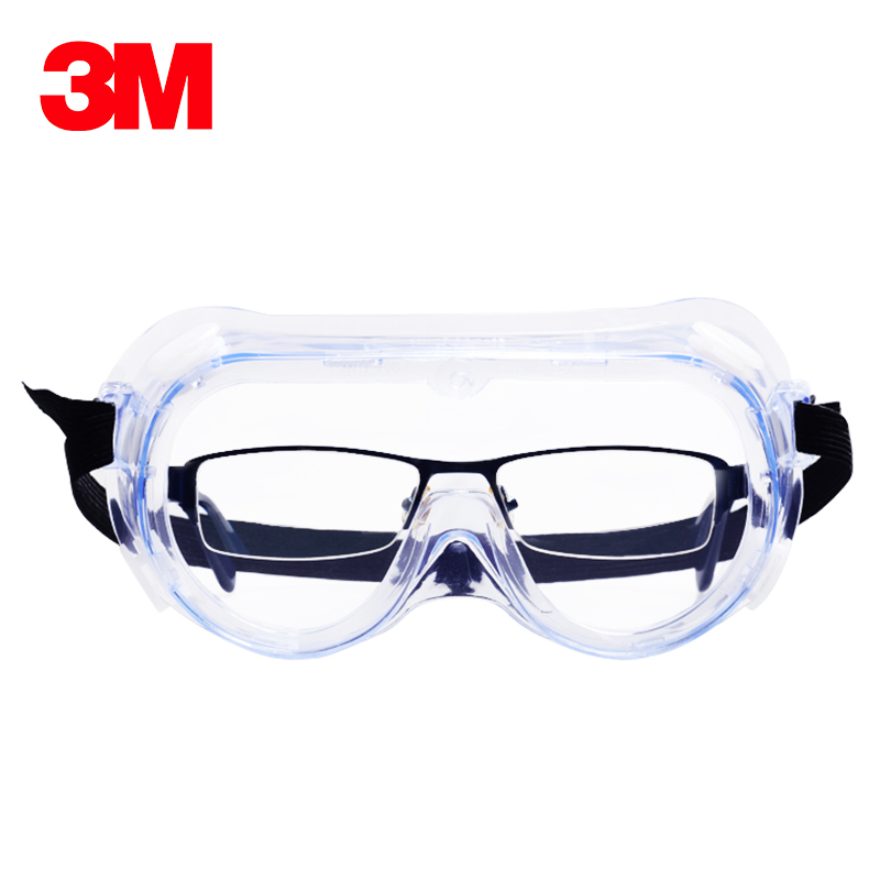 3M goggles, labor protection, splash proof, protective glasses, fog proof, riding, wind proof, sand proof, dust proof, men's and women's flat light