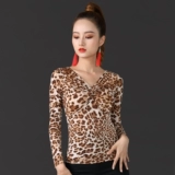 Латинский танцевальный топ женский короткий шорт -шорт для взрослых современная танцевальная одежда национальные стандартные танцевальные костюмы Square Dance Sports на танце