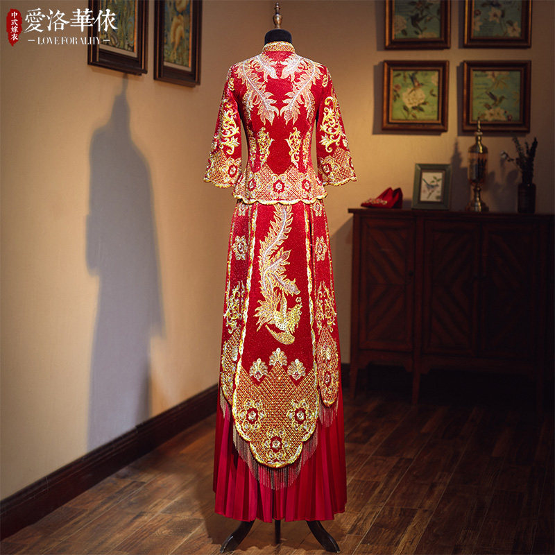 秀禾服2020新款秋冬结婚中式敬酒服 爱洛华依旗袍