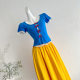 Snow White French Retro Princess Dress Slimming Versatile Top and Skirt Set