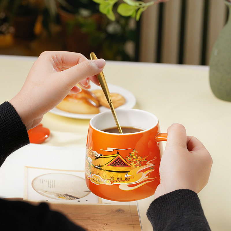 故宫 宫猫迎福马克杯套装 生日礼物 故宫 杯子 520礼物送女友