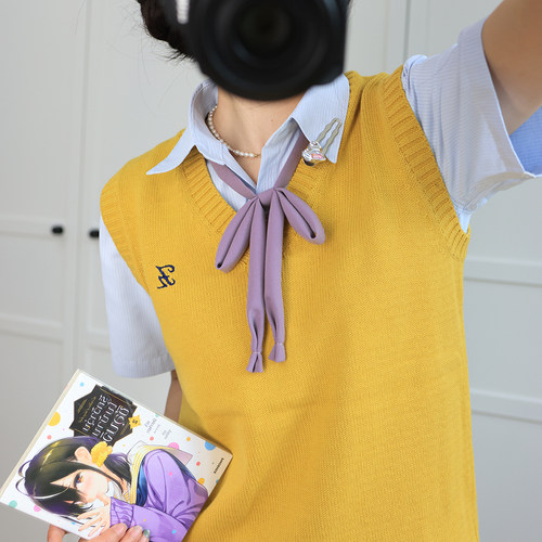 明日同学免打纯色领绳轻音少女铃芽户缔同款动漫jk领结日系少女 - 图2