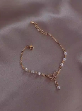 2026新款心蝴蝶结手链韩国甜美简约百搭小众设计手饰学生闺蜜礼物