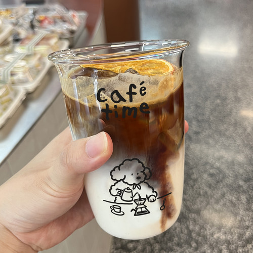 ENDLESS STARS小狗玻璃水杯咖啡杯啤酒杯果汁杯冰美式耐高温家用 - 图0