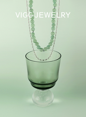 【明星同款】VIGG橄榄珠碧波项链女高级感设计时尚潮气质百搭配饰