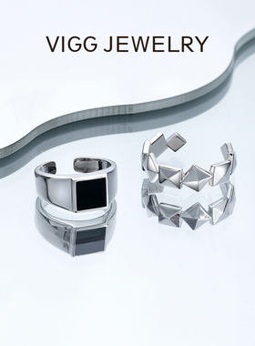VIGG女合金甜酷原创设计戒指