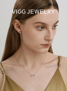 VIGG糖豆项链女高级感纯银锁骨链