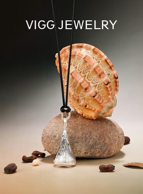 VIGG拉丝贝纹项链女复古高级感