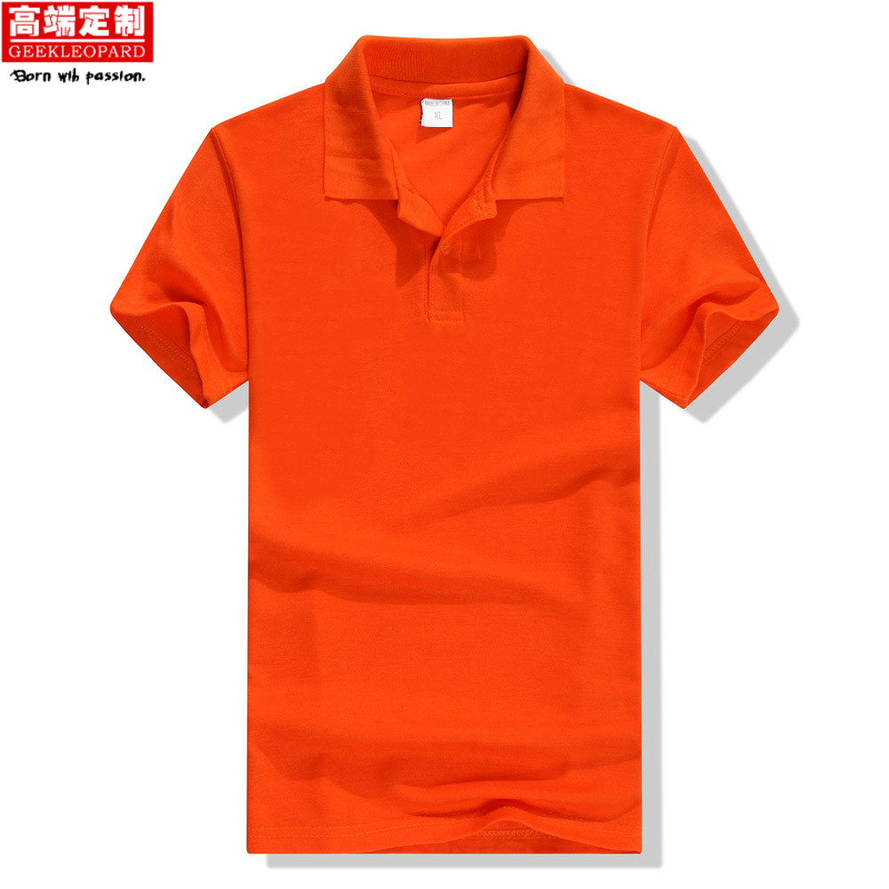 翻领短袖广告衫定制logo 工作服t恤印字文化衫企业polo衫厂服订做