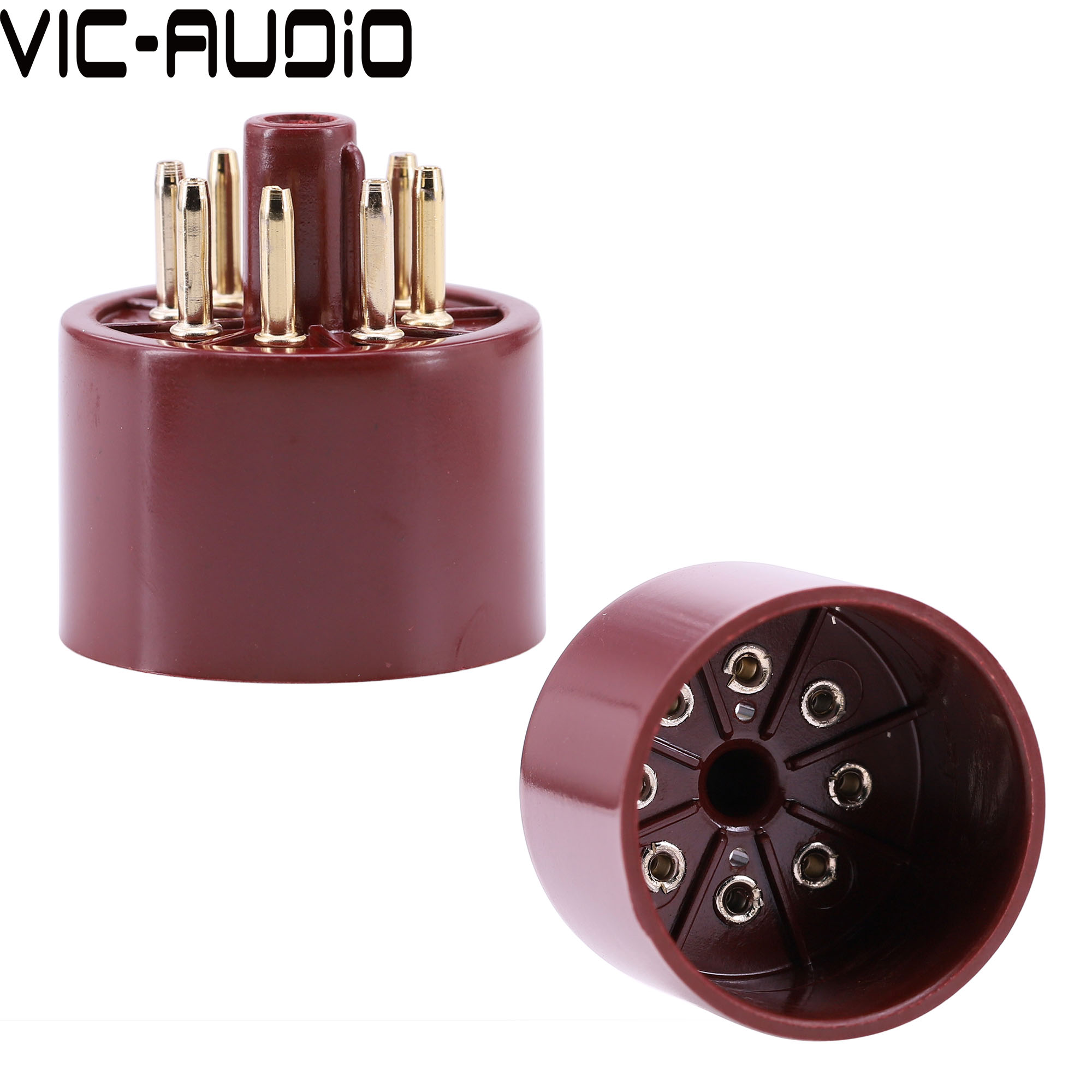 大八脚电子管管基 胶木镀金管座 EL34 6P3P 6P6P 6SN7管基 单个价 - 图3