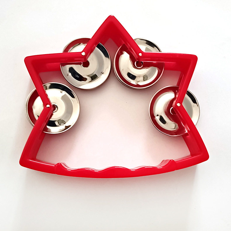 4铃摇铃儿童互动舞台表演伴奏KTV氛围道具奥尔夫乐器五星手摇铃,淘宝优惠券,粉丝福利购,淘宝优惠卷