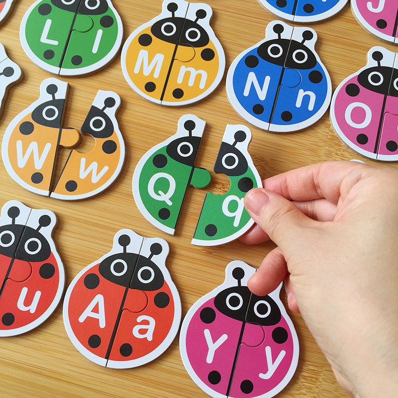 儿童大小写字母拼图认知启蒙卡片宝宝益智早教拼单词配对玩具34岁,淘宝优惠券,粉丝福利购,淘宝优惠卷