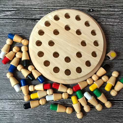 儿童记忆棋颜色认知 宝宝记忆力训练幼儿园早教益智玩具亲子游戏 - 图1