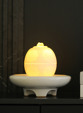 流水摆件循环水创意小型桌面装饰