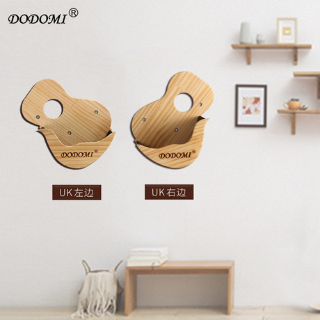 Dodomi Guitar Shelf Ukulele Hook Wall Frame Solid Wood Decorative Frame Free Perforated Wall Frame Iron