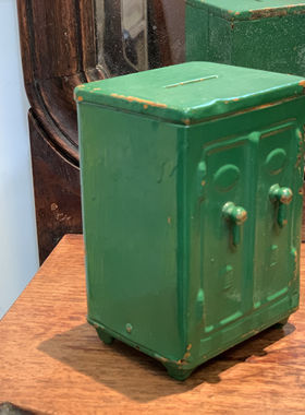 日月堂民国存钱罐老物件古董古玩