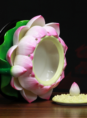 陶瓷莲花香炉盘香线香香熏炉
