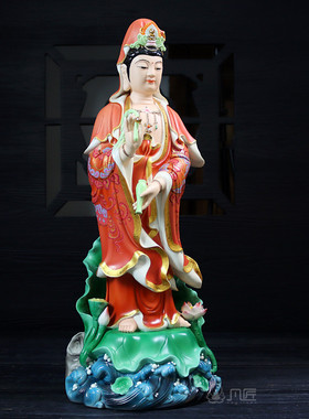 观世音供奉摆件白瓷菩萨像