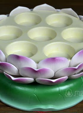 陶瓷灯座烛台烛台莲花佛灯