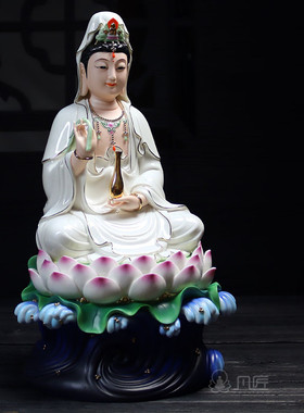 摆件陶瓷观音菩萨供奉佛像