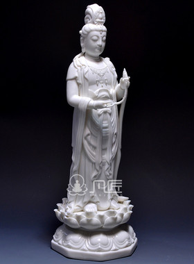 西方三圣大势至菩萨像德化陶瓷