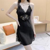 2023 Summer new hollowed-out design French style crossover big beauty back sexy stylish and elegant pro-skin harness pyjamas