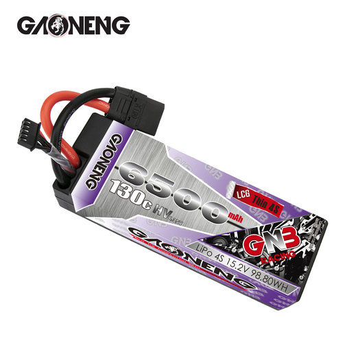 高能GNB 6500mAh 4S 15.2V 130C 薄长电车船RC硬壳出线高压锂电池 - 图3