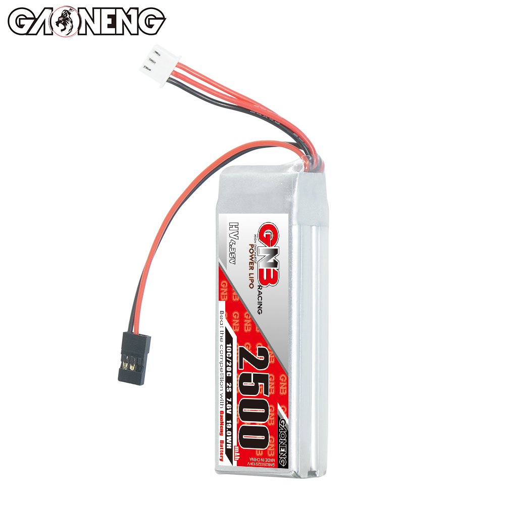 GAONENG高能 2500mAh 2S 7.6V 10C HV 遥控RC车模接收器电池 - 图1