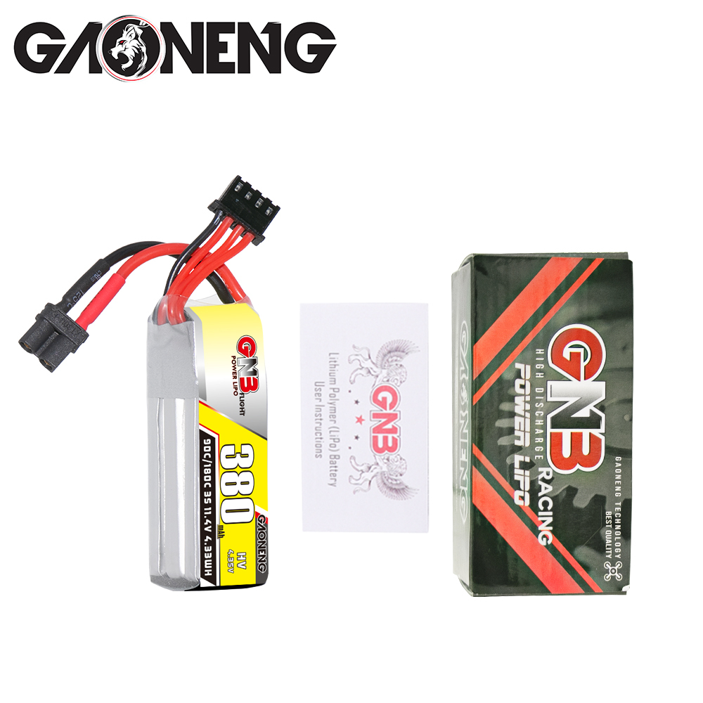 GAONENG高能380mAh 3S 11.4V 90C HV穿越机遥控模型平衡充锂电池-图2