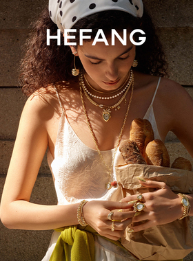 HEFANG何方珠宝卷卷叉子三层链