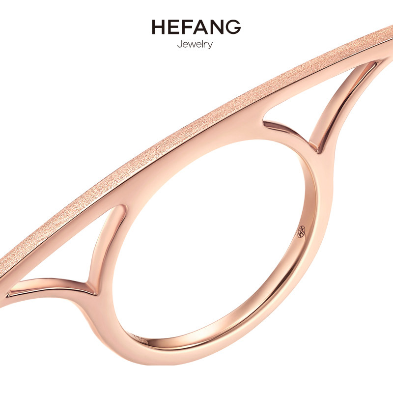 hefang c大调18k金女高档别致指环 HEFANG Jewelry手饰