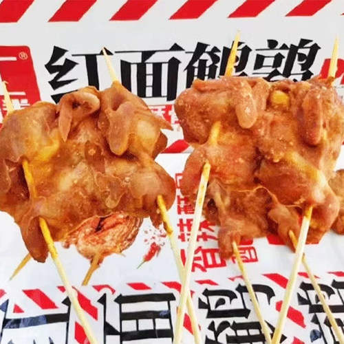 越汇红面鹌鹑烧烤串整箱10包/50串 户外烧烤BBQ油炸腌制调理食材 - 图2