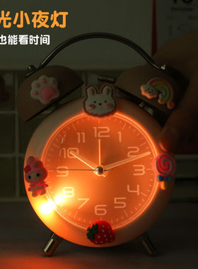 闹钟学生专用起床神器儿童女孩强力叫醒可爱高颜值2026新款自律表
