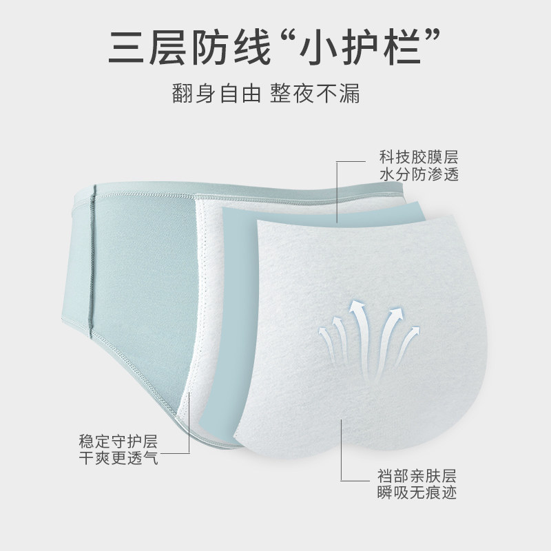 内裤女士纯棉抗菌全棉生理裤2026新款大姨妈月经期防漏卫生短裤DF,淘宝优惠券,粉丝福利购,淘宝优惠卷