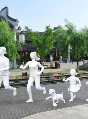 人物玻璃钢户外景观小品雕塑现货