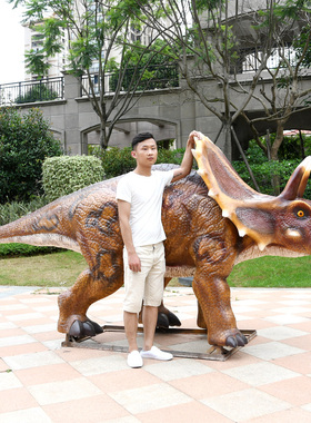 恐龙公园林商场玻璃钢仿真动物