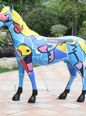 大型动物手绘商场美陈园林景观