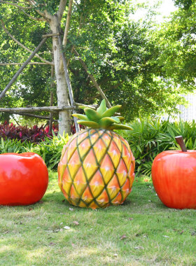 户外仿真蘑菇玻璃钢雕塑摆件