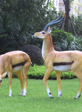 大型仿真藏羚羊动物别墅园林景观