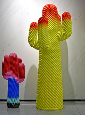 仙人掌衣帽架雕塑服装店客厅装饰