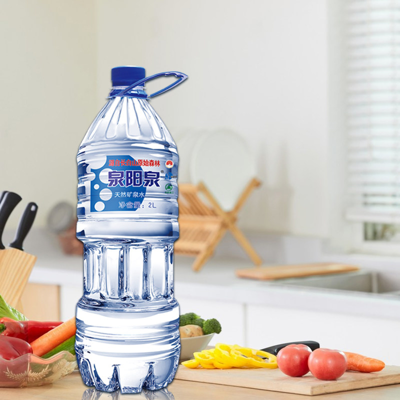 泉阳泉长白山天然矿泉水大瓶装饮用水2L*6小桶装水整箱包邮_虎窝淘