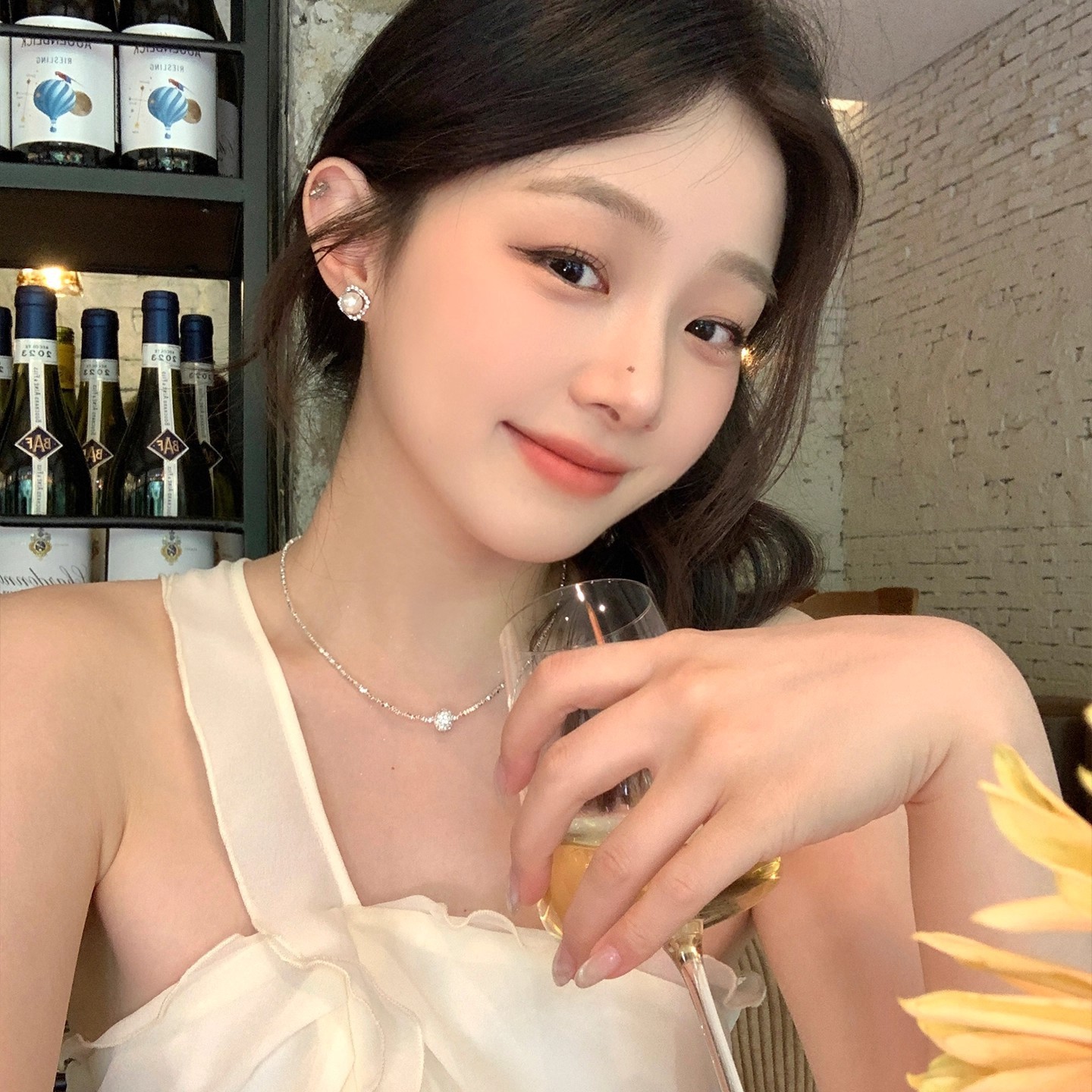 设计师款珍珠锆石耳钉925银针轻奢高级感小众耳环女法式镂空耳饰,淘宝优惠券,粉丝福利购,淘宝优惠卷