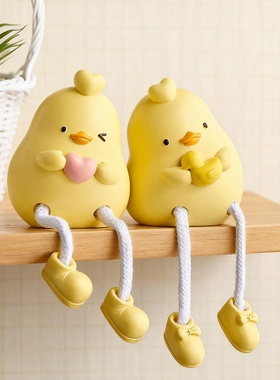 黄色萌趣小鸡桌面装饰摆件