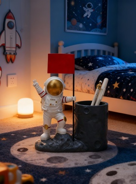 创意宇航员多功能桌面收纳摆件