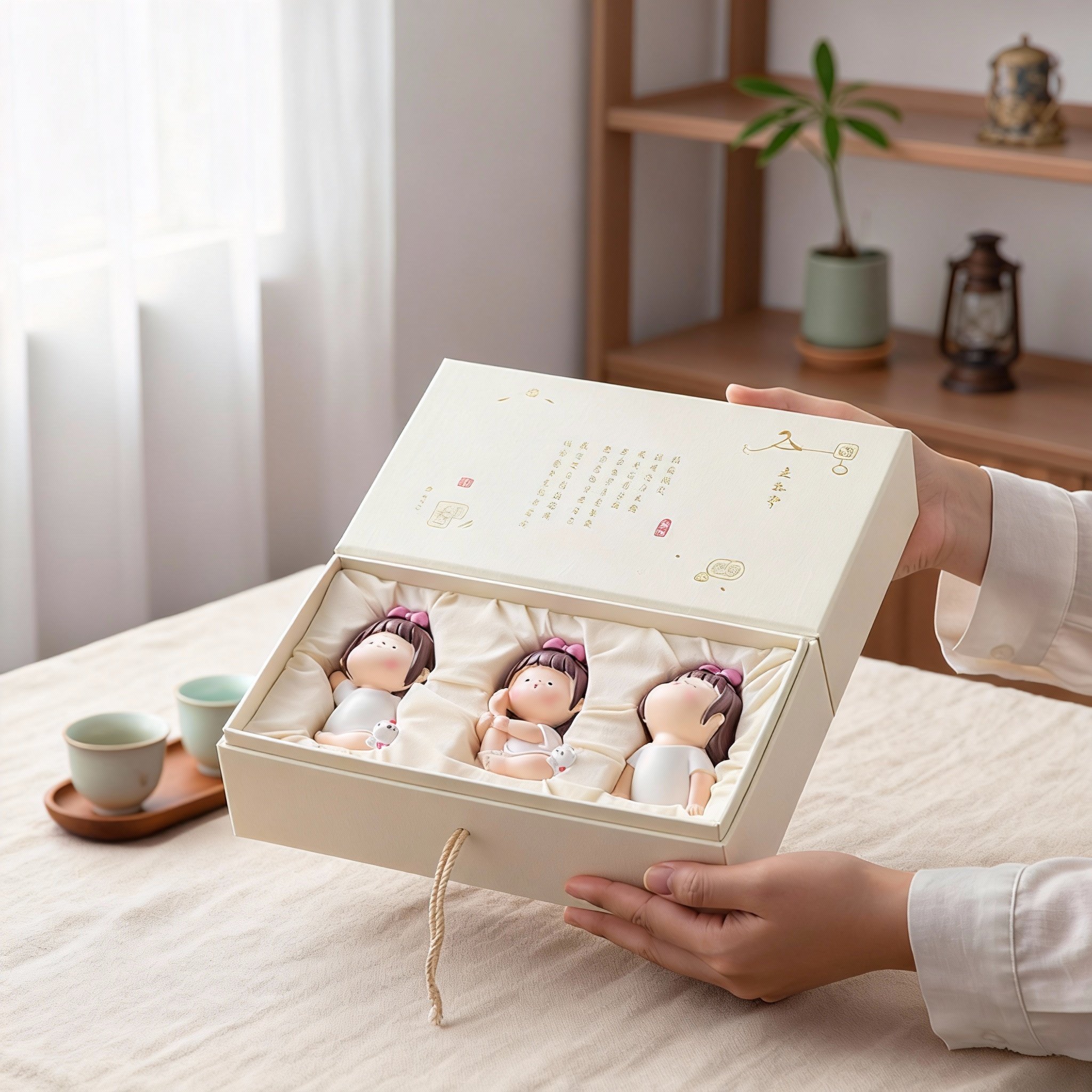 可爱卡通人物桌面摆件礼盒装创意装饰品生日礼物,淘宝优惠券,粉丝福利购,淘宝优惠卷