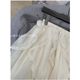 Beige high waist versatile fairy skirt gentle