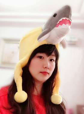 可爱动物卖萌头套易烊千玺同款