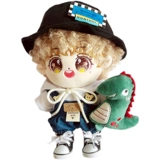 Хлопковая кукла, джинсовый комбинезон, 20см, детская одежда